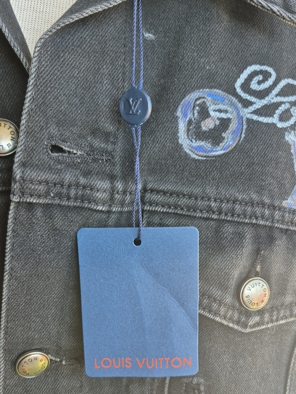 BLACK DENIM JACKET - Picture 6 of 6